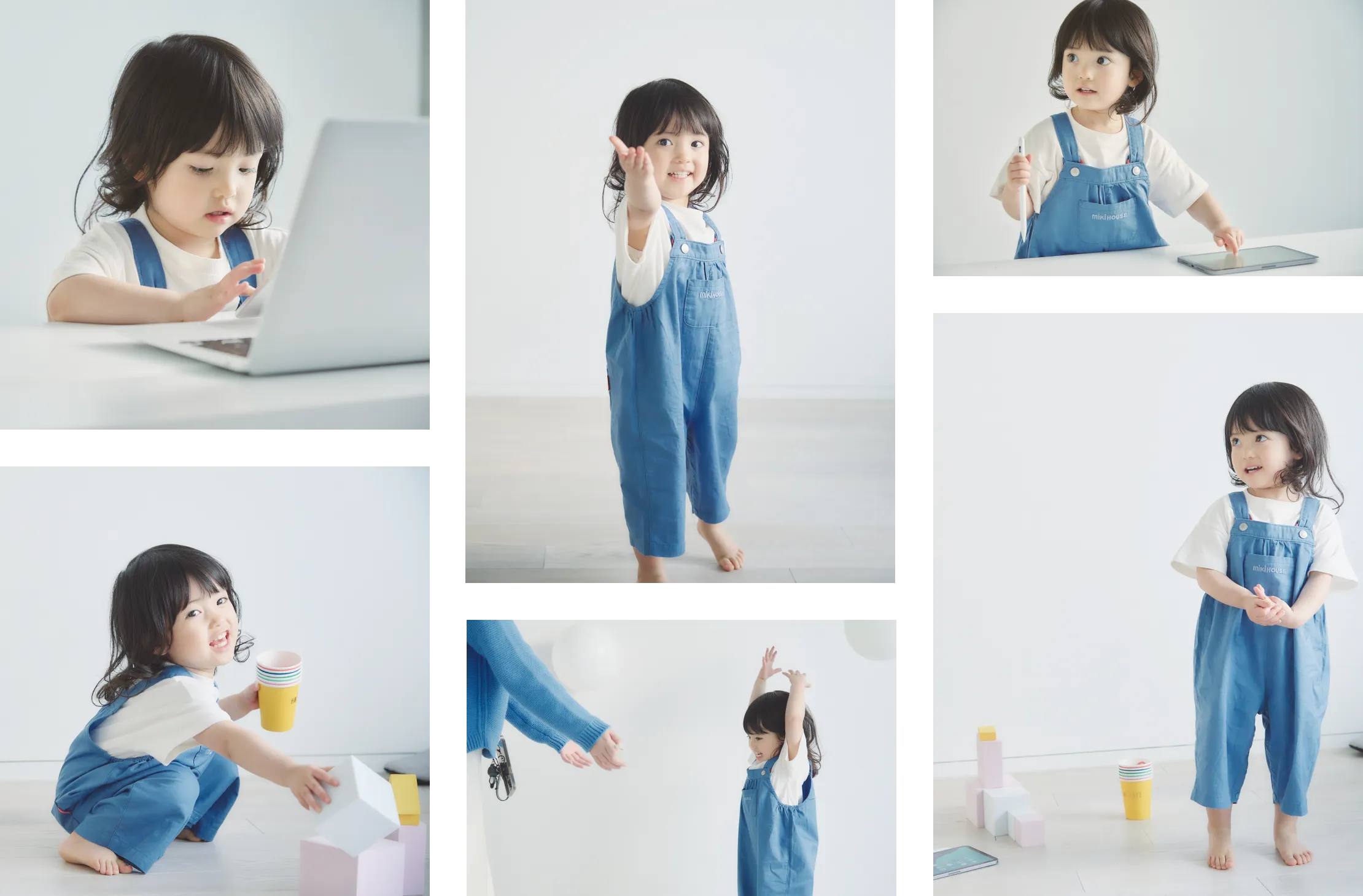 子供の撮影のようす